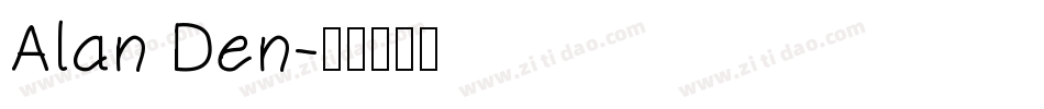 Alan Den字体转换